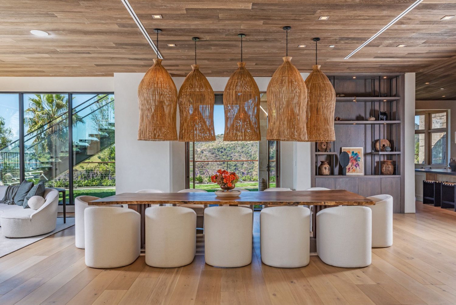 Elegant dining room designed for intimate dinners and private entertaining.