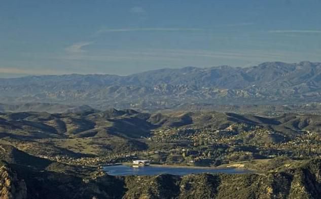 Expansive mountain and canyon views surrounding a private Malibu estate